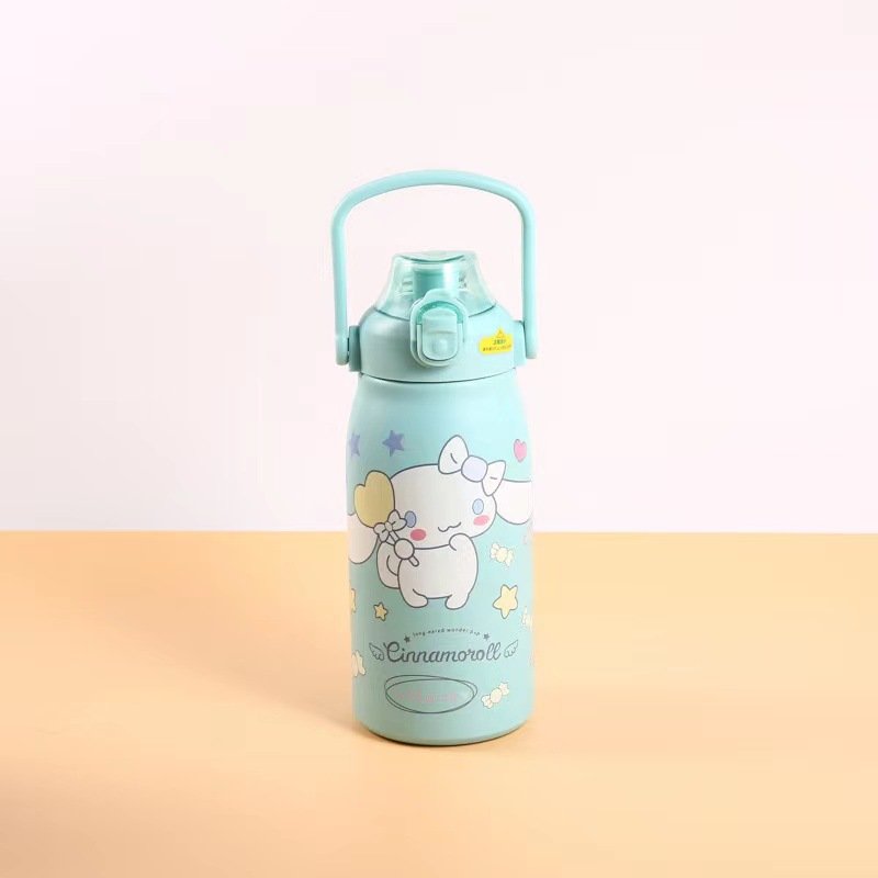 Sanrioed Thermos Mug Kuromi My Melody Cartoon 316 Stainless Steel Portable Water Cup Travel Bottle Kawaii Cups Kids Gift