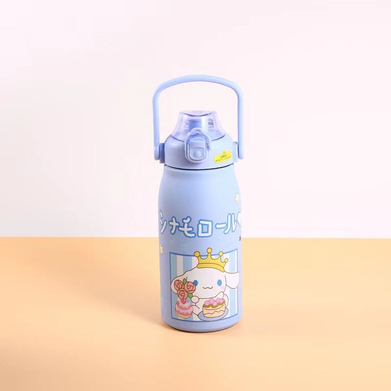 Sanrioed Thermos Mug Kuromi My Melody Cartoon 316 Stainless Steel Portable Water Cup Travel Bottle Kawaii Cups Kids Gift