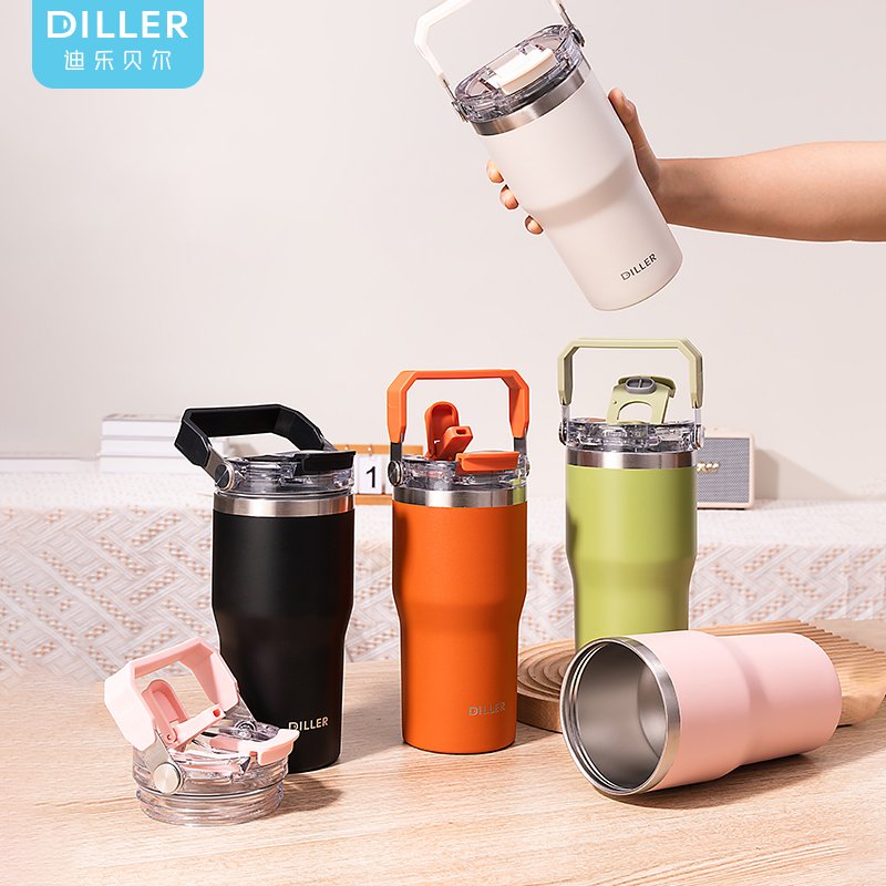 Stainless Steel Double Wall Insulated Water Bottle 620ml 950ml Vacuum Flask Thermal Cup for Hot Cold Drinks Travel and Sports