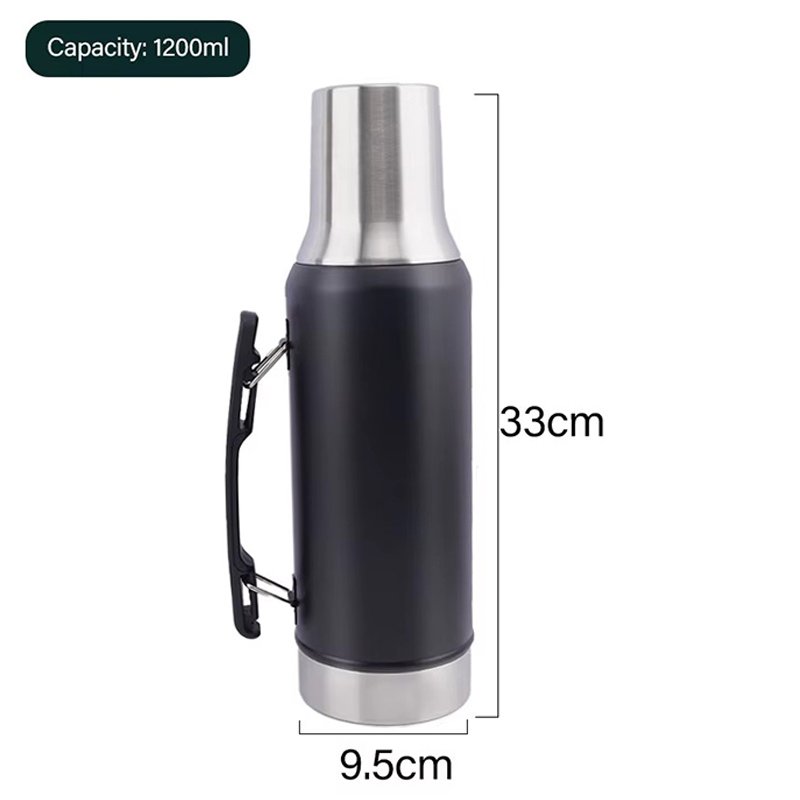 2024 New Product 1200ML Outdoor Leakproof Portable Vacuum Flasks & Thermoses Stainless Steel Travel Pot With Handle
