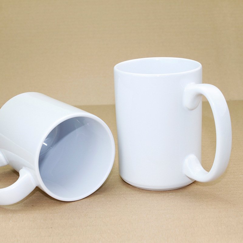 Wholesale Custom 11oz 15 oz personalized for sublimation mug ceramic coffee travel Ceramic Travel Cup Coffee Mugs with Handle