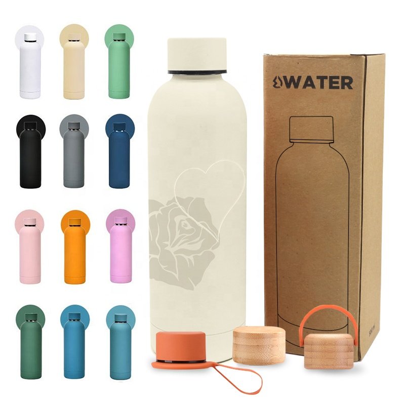 Custom Variety Colors Logo Sports Camping Portable Double Wall Water Thermoses Bottle Thermos Insulated Vacuum Flask