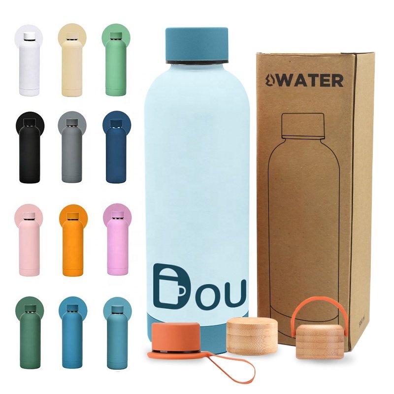 Custom Variety Colors Logo Sports Camping Portable Double Wall Water Thermoses Bottle Thermos Insulated Vacuum Flask