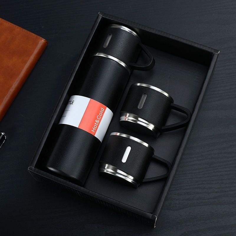 Corporate Business Stainless Steel Vacuum Flask Thermos Mug Gift SetCoffee Travel Cup Leak Proof Mug 500ml Insulated Coffee Cup