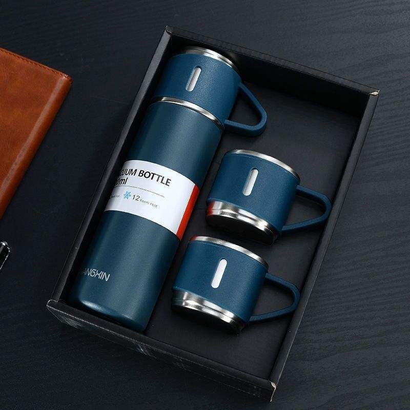 Corporate Business Stainless Steel Vacuum Flask Thermos Mug Gift SetCoffee Travel Cup Leak Proof Mug 500ml Insulated Coffee Cup