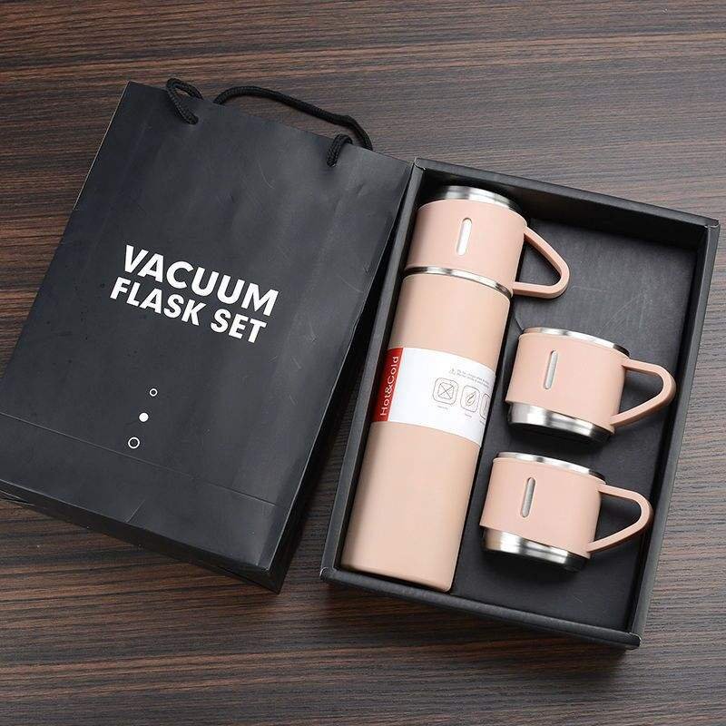 Corporate Business Stainless Steel Vacuum Flask Thermos Mug Gift SetCoffee Travel Cup Leak Proof Mug 500ml Insulated Coffee Cup