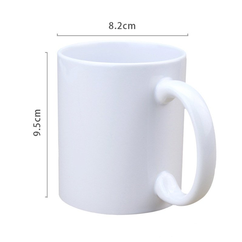 Customized High Quality Handgrip Sublimation Blank Coated 11oz Glaze Ceramic Office Home Drinkware Coffee Tea Cups Mugs