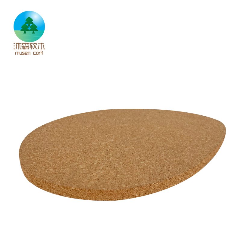 Sublimation Irregular Wooden Cork Tea Coaster round Insulation Placemat with Vegetable Shape for Tea Pots and Coffee Mugs