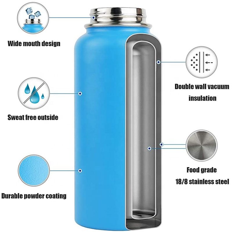 18/8 Bpa free hot and cold custom logo 32oz thermal drink bottle double wall vacuum insulated stainless steel water bottle