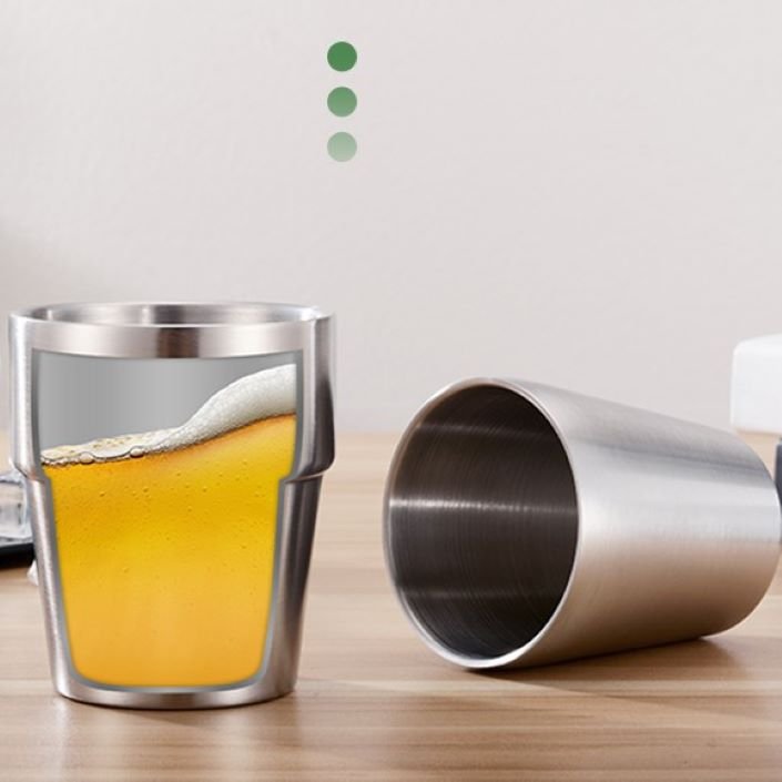 Custom Reusable Gold Double Wall Stainless Steel Insulated Tumbler Water Drinking Mug