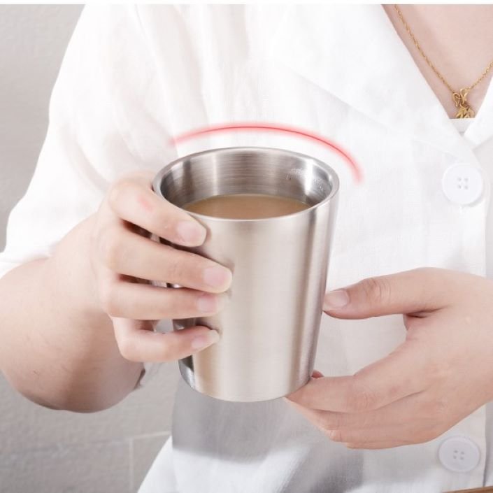 Custom Reusable Gold Double Wall Stainless Steel Insulated Tumbler Water Drinking Mug