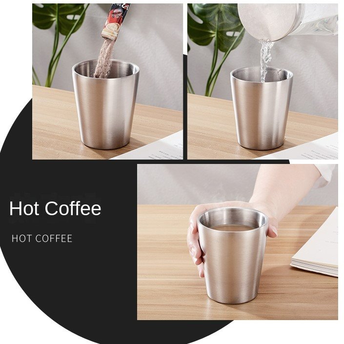 Custom Reusable Gold Double Wall Stainless Steel Insulated Tumbler Water Drinking Mug