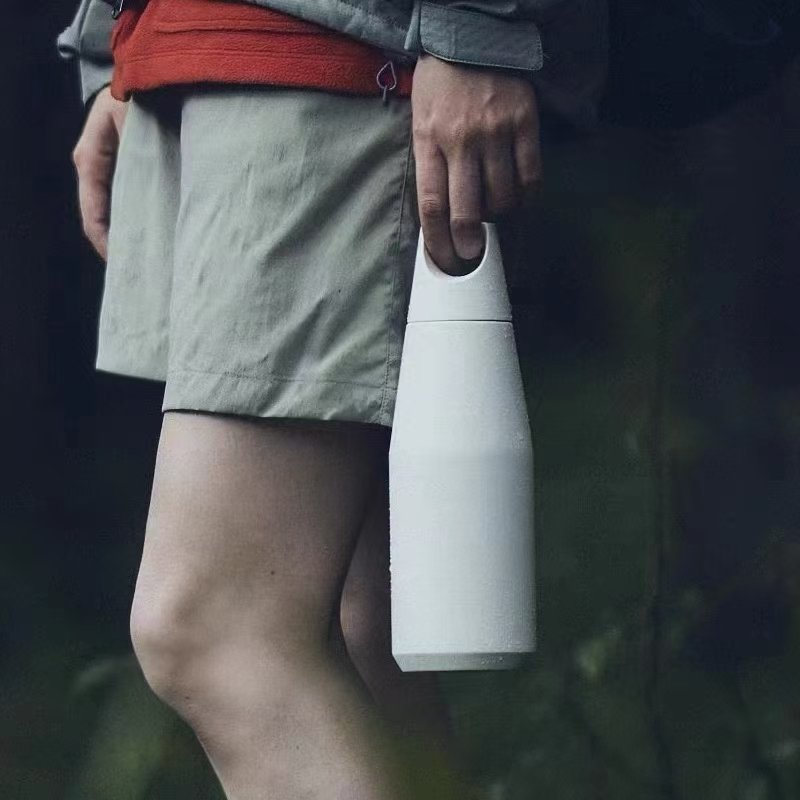 NEW model 900ml double wall stainless steel insulated vacuum flask water bottle with handle