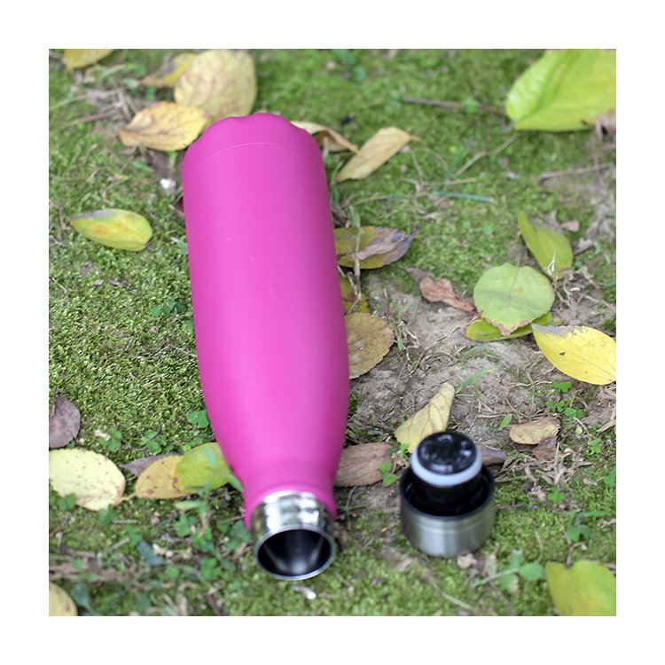 Ailingalaxy eco friendly 500ml 1000ml sublimation drinkware gym vacuum flasks stainless steel cola shape water bottle with lid