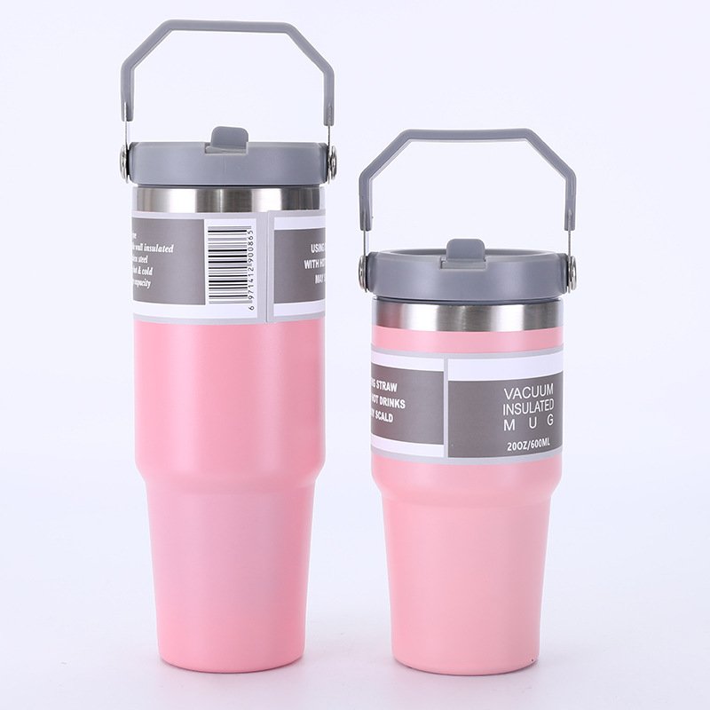 New 600ml 900ml Coffee Cup Thermos Bottle Stainless Steel Double-layer Insulation Cold And Hot Car Travel Mug Vacuum Flask