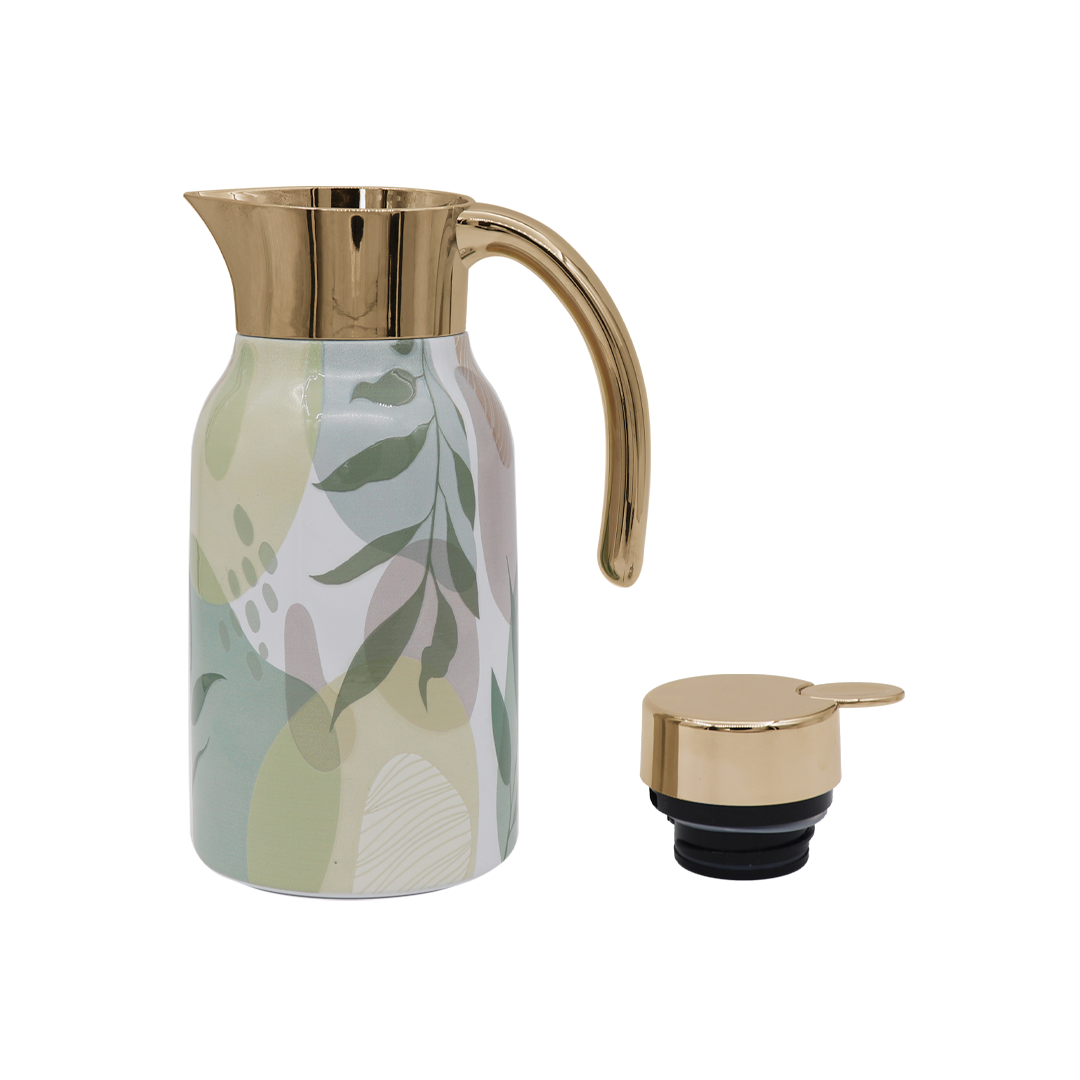 Business Style Customized Logo printing Hot Sell Double Injection handle double wall stainless steel Vacuum Flask Home Hotel