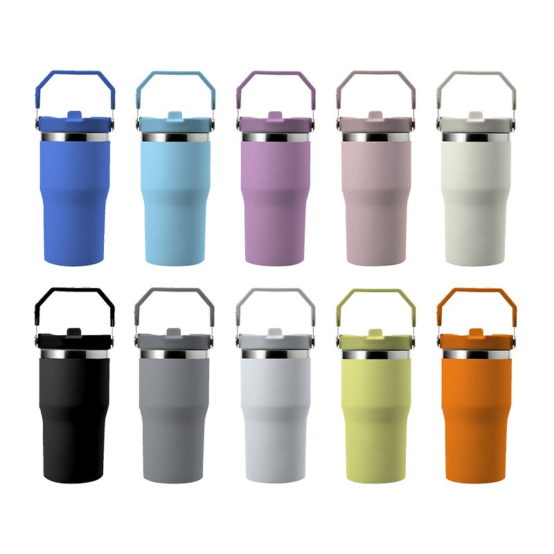 2024 NEW Design Factory Customize 14oz Stainless Steel kids Tumbler Double Wall Vacuum Insulted Travel Mug with Handle Leakproof