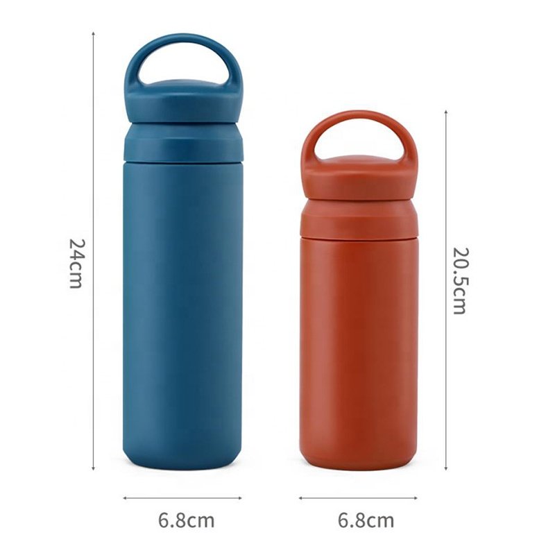 15oz Japanese style double wall stainless steel tumbler kinto travel coffee mug with handle lid