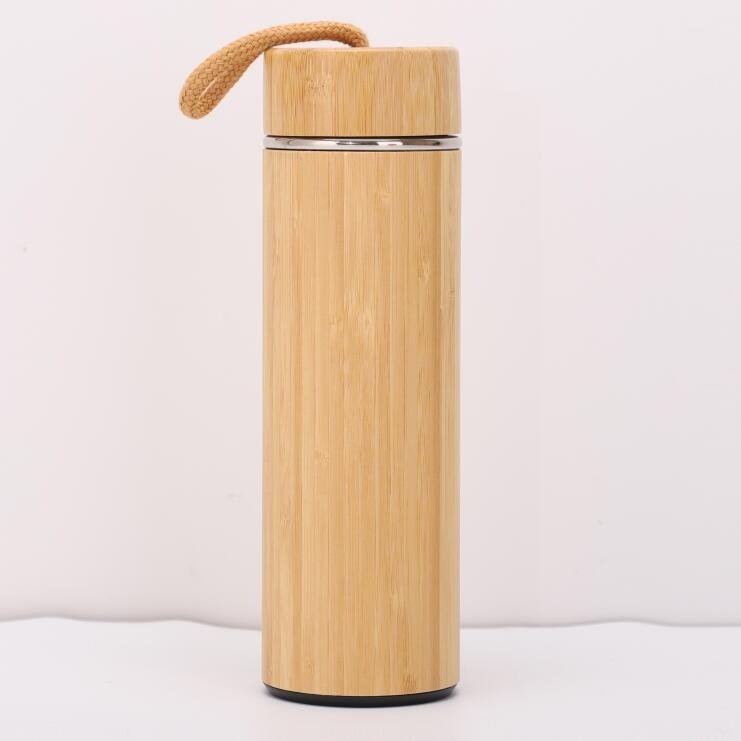 2024 Best Seller Portable Tea Cup Creative Wholesale Custom Bamboo Vacuum Flasks Thermoses For Giveaway