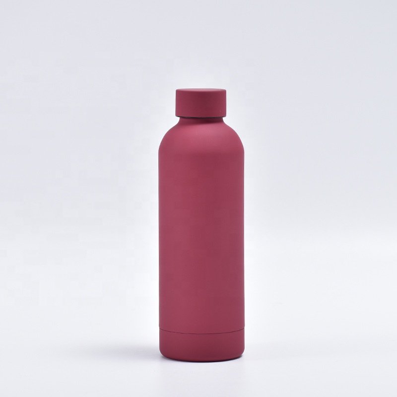 500ml Double-Wall Stainless Steel Vacuum Flask with Small Mouth Rubber Painting for Business or Gift for Christmas Graduation