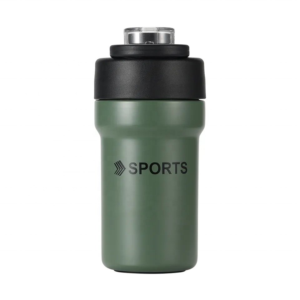 Custom 500ml 680ml Portable Stainless Steel Sports Water bottle Thermal Water Bottle Coffee Thermos Cup With Flip Straw Lid