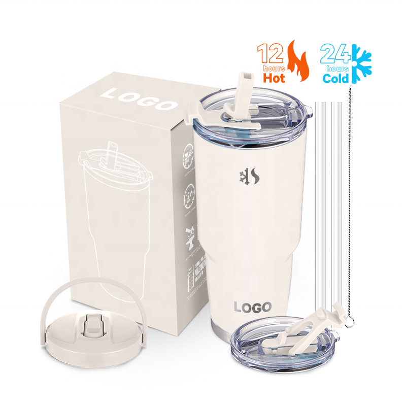 2023 new ODM Double Walled Stainless Steel h2.0 tumbler 40oz Insulated coffee Mug with flip and straw Lid