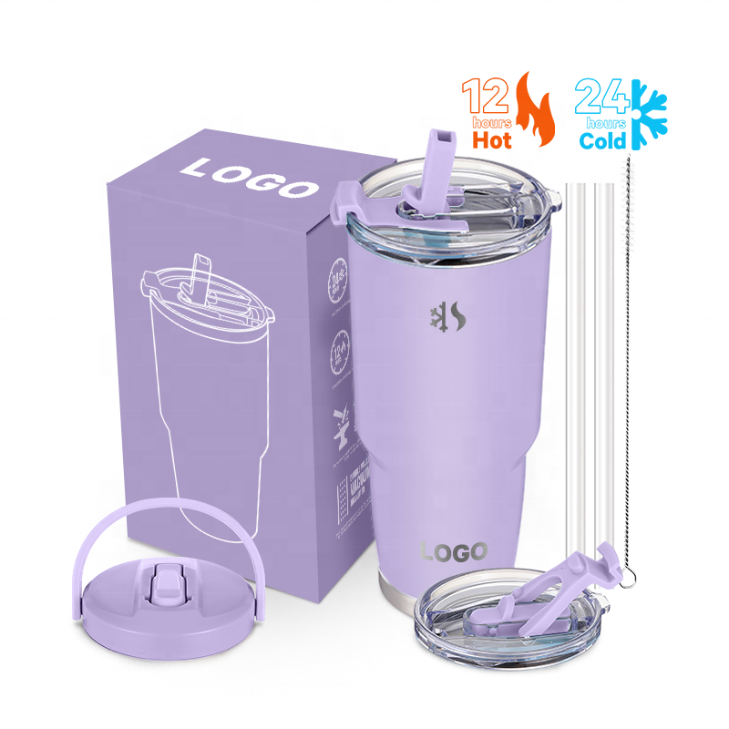 2023 new ODM Double Walled Stainless Steel h2.0 tumbler 40oz Insulated coffee Mug with flip and straw Lid