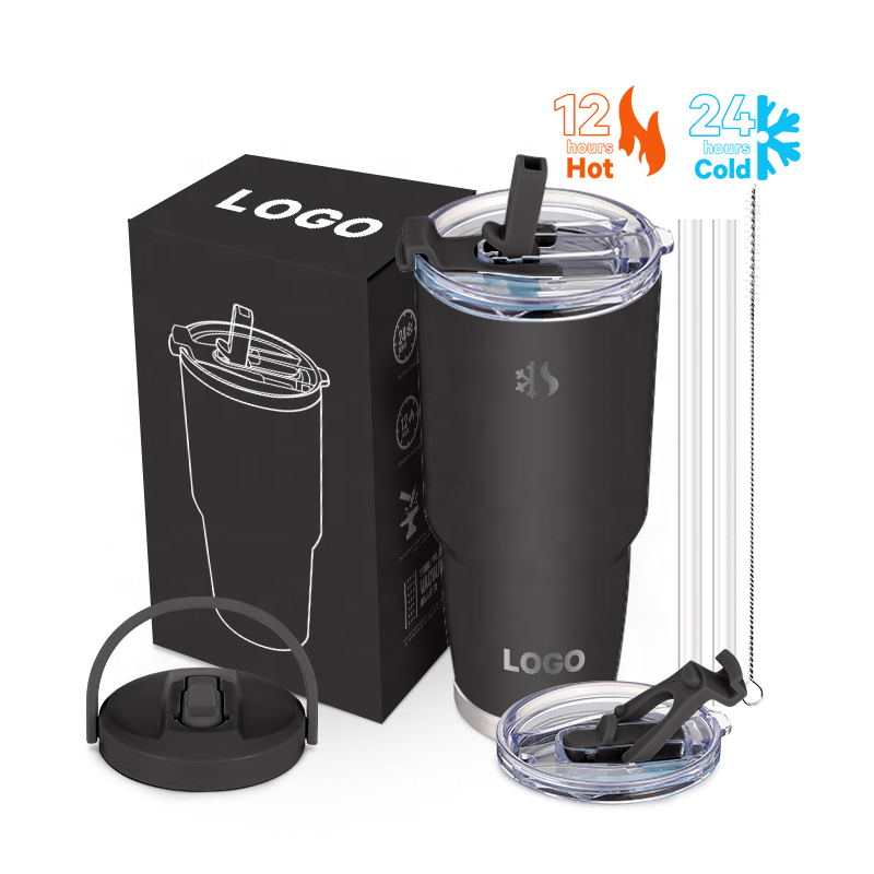 2023 new ODM Double Walled Stainless Steel h2.0 tumbler 40oz Insulated coffee Mug with flip and straw Lid