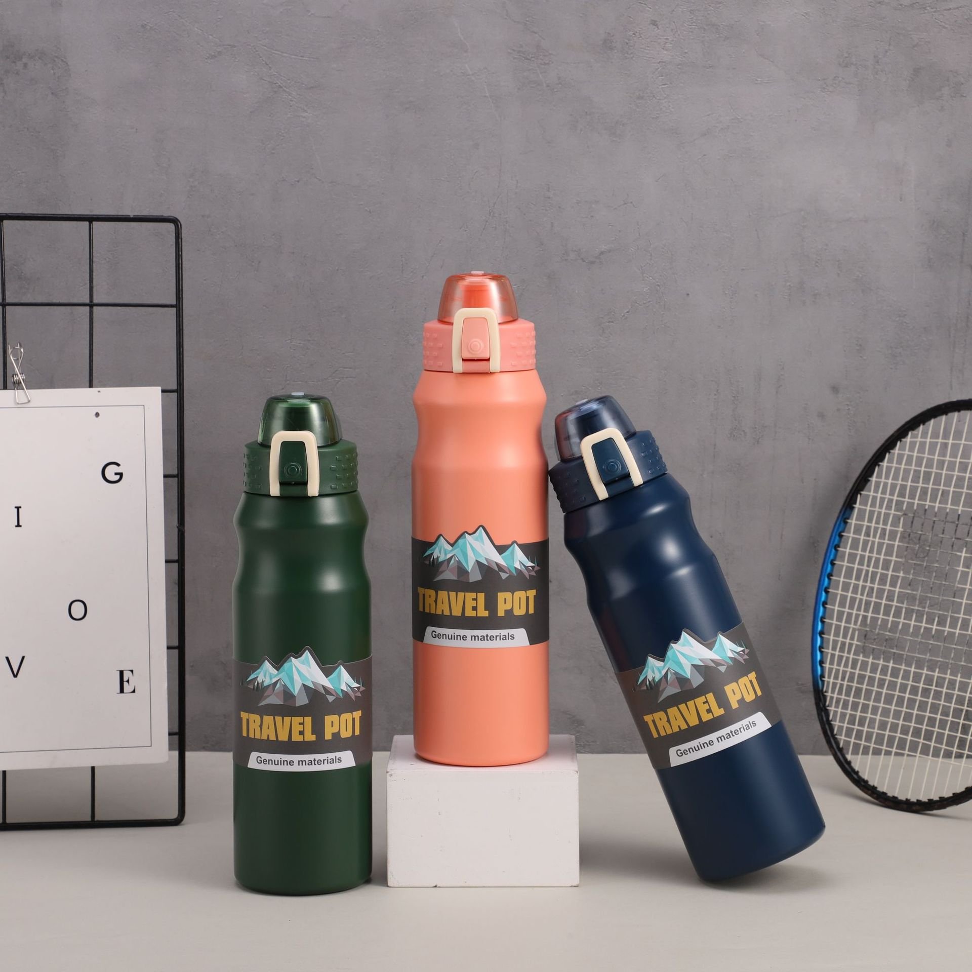 Outdoor sports custom 20oz double wall thermos vacuum flasks stainless steel insulated drinking water bottle