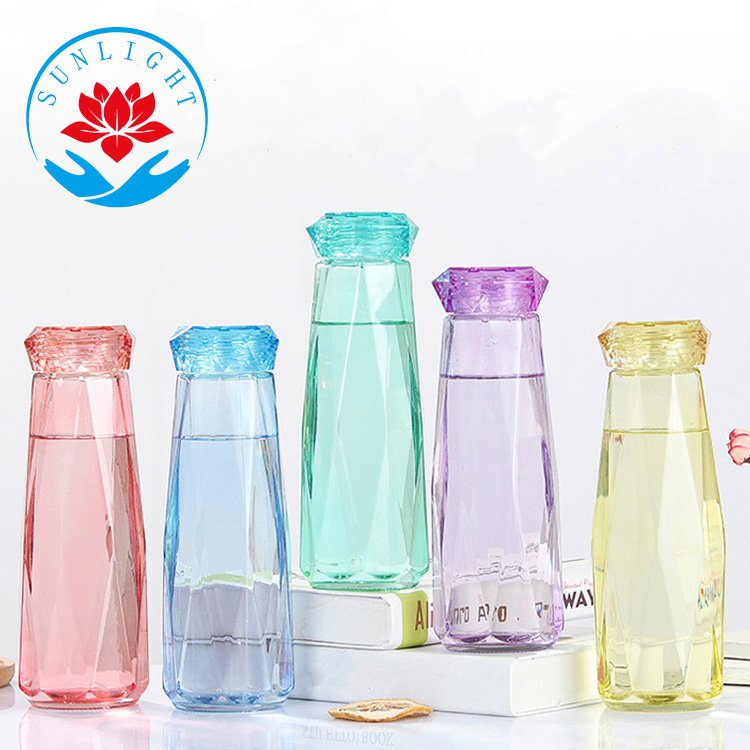 Factory Price 450ml Blue Bottle Of Water Custom Logo Cool Water Bottle