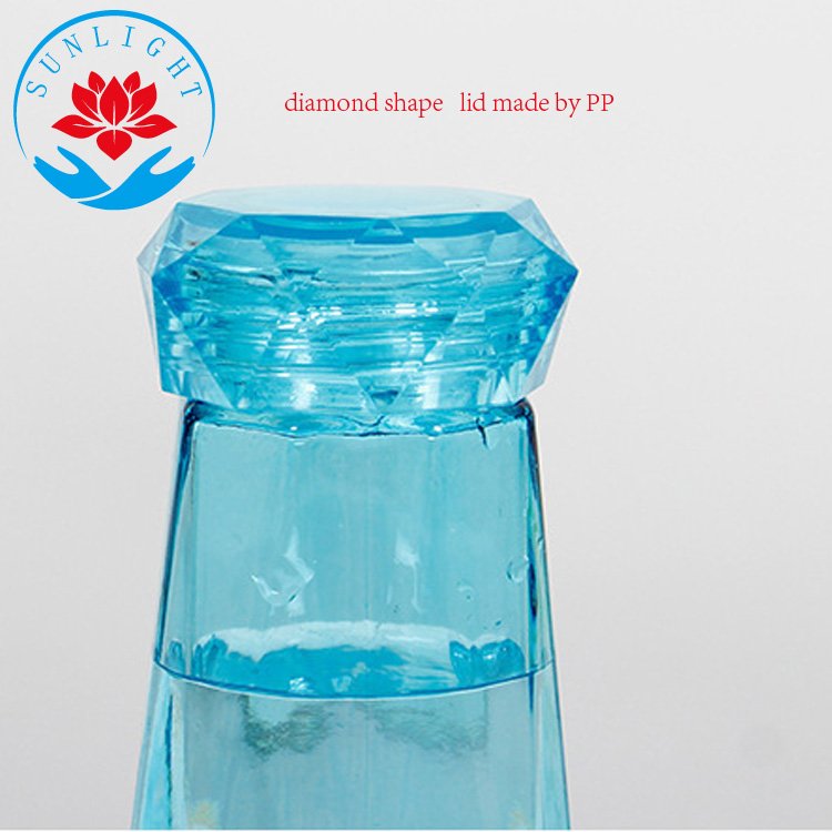 Factory Price 450ml Blue Bottle Of Water Custom Logo Cool Water Bottle