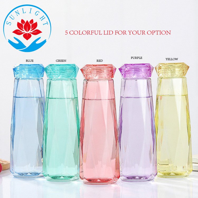 Factory Price 450ml Blue Bottle Of Water Custom Logo Cool Water Bottle
