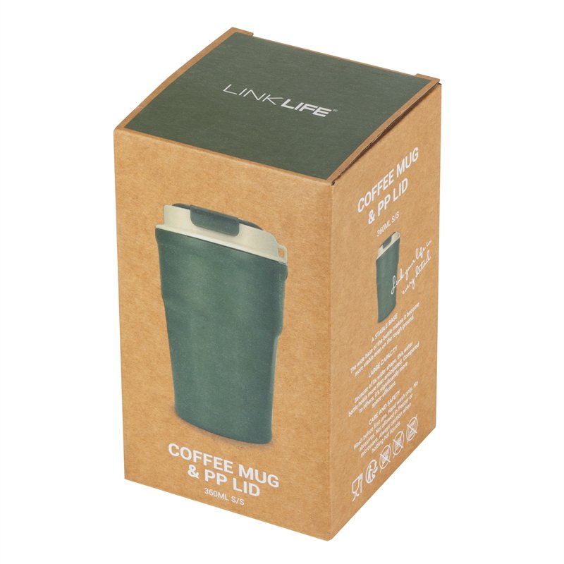 LINK LIFE 360ml 12oz Christmas Outdoor Camping Water Thermos Mug Coffee Mugs Custom Logo Printed