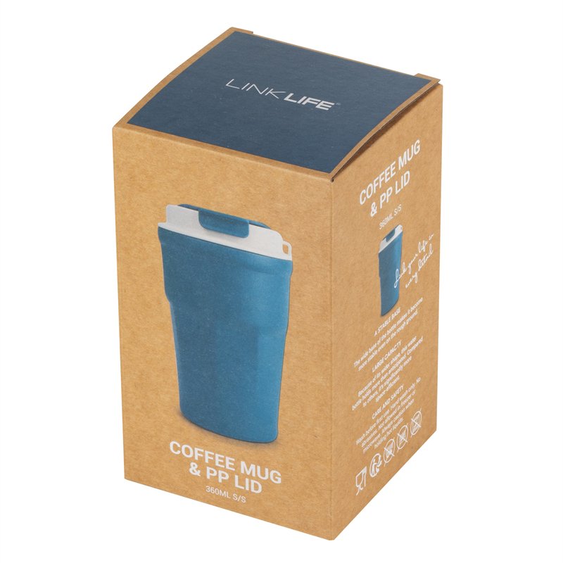 LINK LIFE 360ml 12oz Christmas Outdoor Camping Water Thermos Mug Coffee Mugs Custom Logo Printed