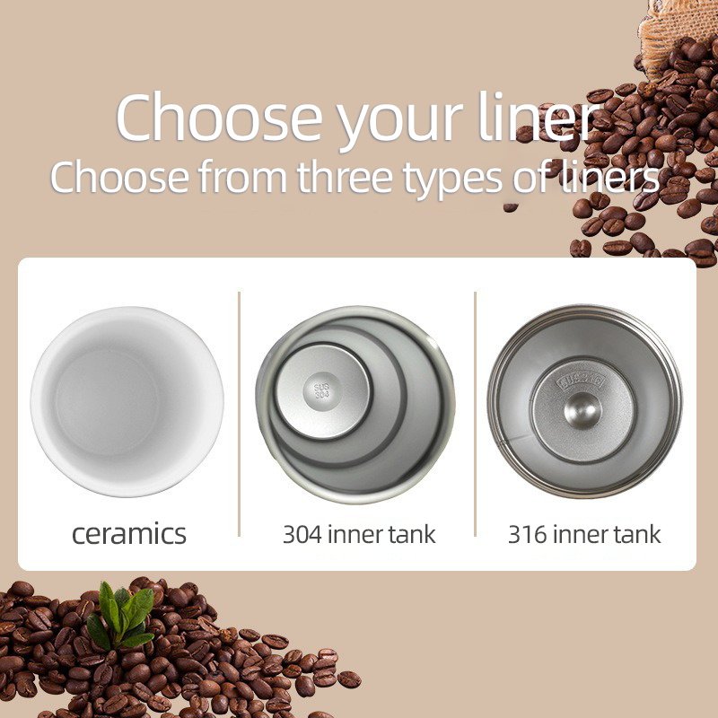 18oz Stainless Steel316 Coffee Cup Portable Ceramic Liner Thermos Mug With Drink Straw Cup Water Cup Food Grade waterglasses