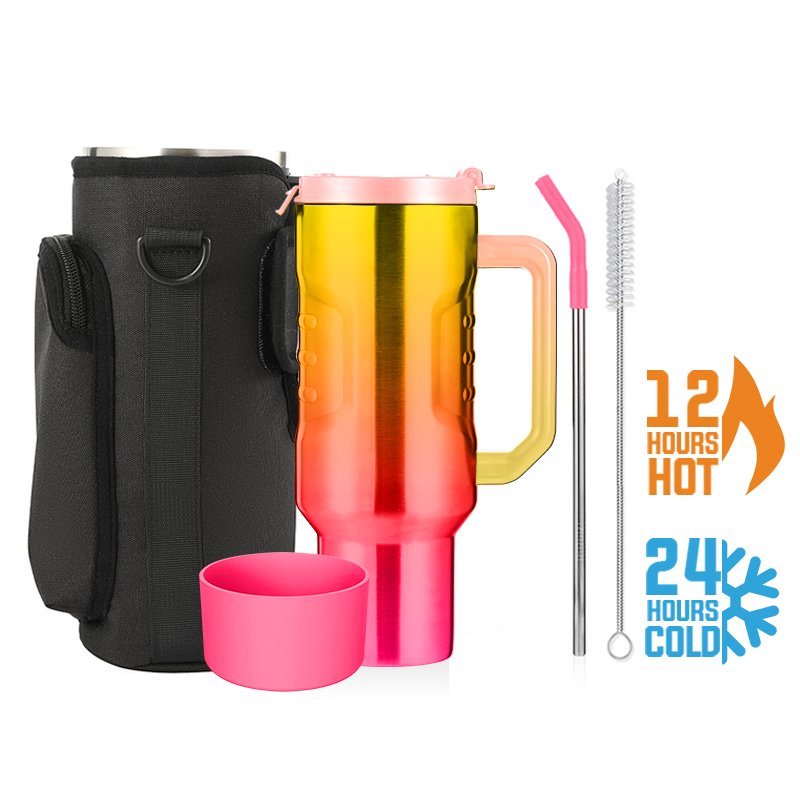 New Style Tumbler Double Walls Flask 304 Stainless Steel Insulated Vacuum Flask Customized Logo With Lids