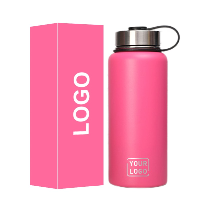 32oz 1L ODM Lid Water Bottle Thermos Double Wall Wide Mouth Insulated Stainless Steel Water Bottles vacuum flask