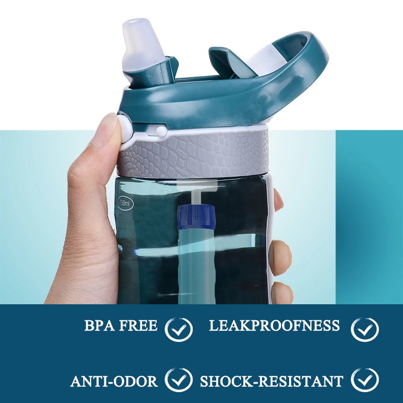BPA free 750ml outdoor sport filter water bottle UF ultrafiltration membrane Outdoor Camping Water Bottle
