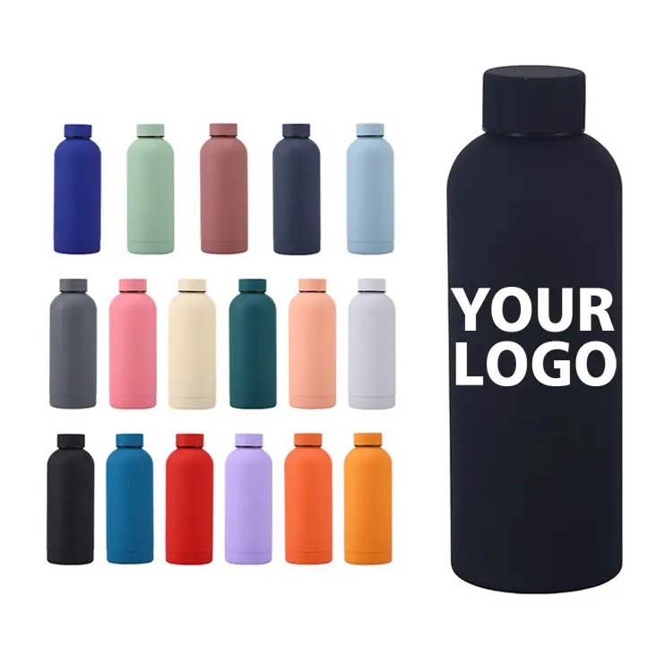 Wholesale portable small mouth stainless steel vacuum flask portable 17oz insulated water bottle