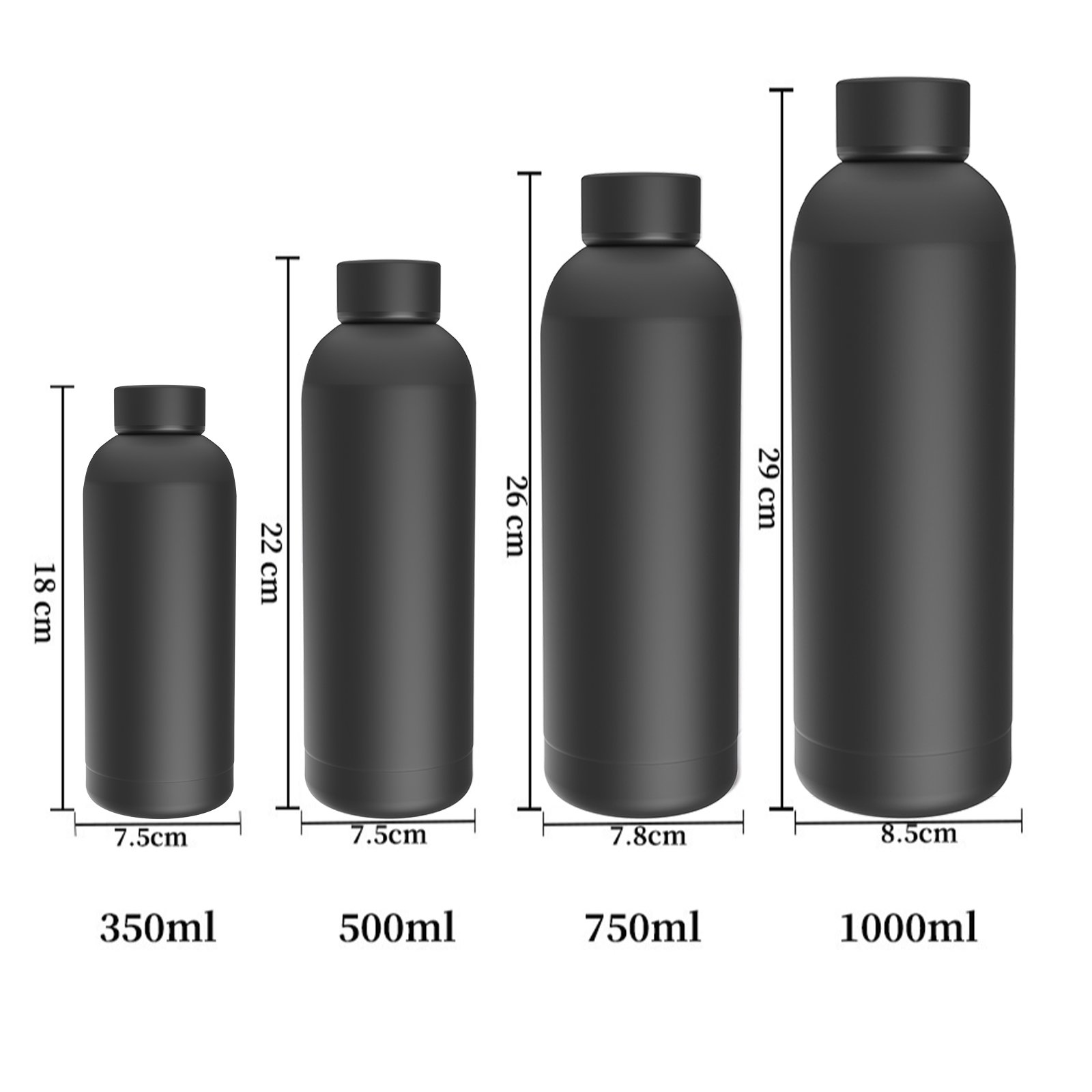 Wholesale portable small mouth stainless steel vacuum flask portable 17oz insulated water bottle