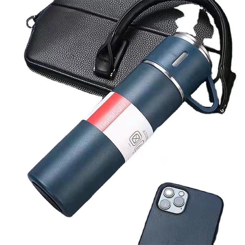 Christmas Gift 3pcs Outdoor Travel Coffee Tea thermos Vacuum flask stainless steel water bottle gift set