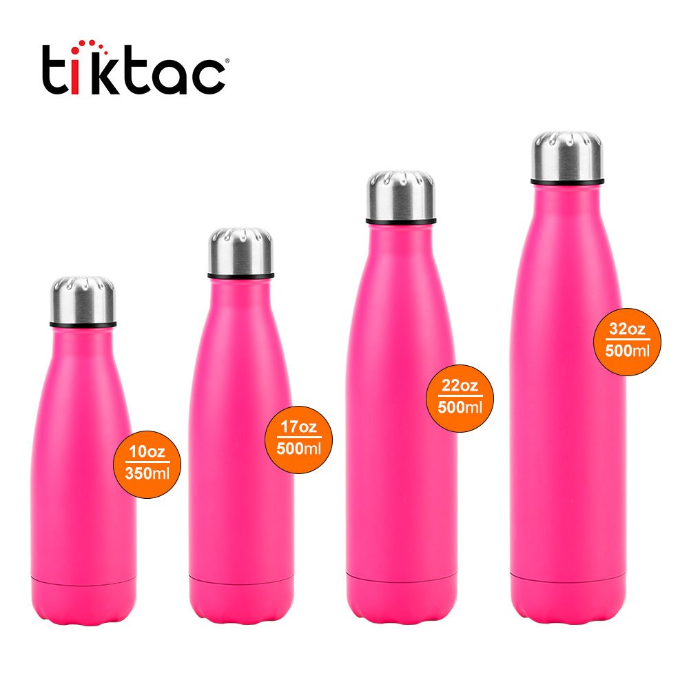 Customize high quality 500 ml vacuum stainless steel water bottles thermos flasks