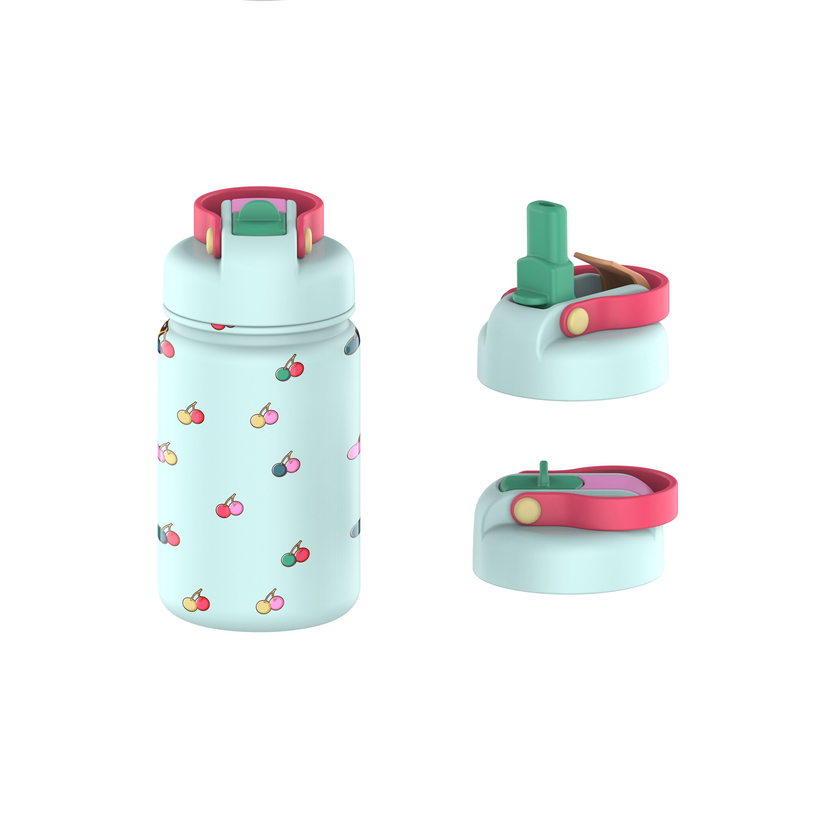 Best Selling Portable Custom Logo 12oz Kids Water Bottle Stainless Steel Insulated Food Grade Wall Vacuum Flask