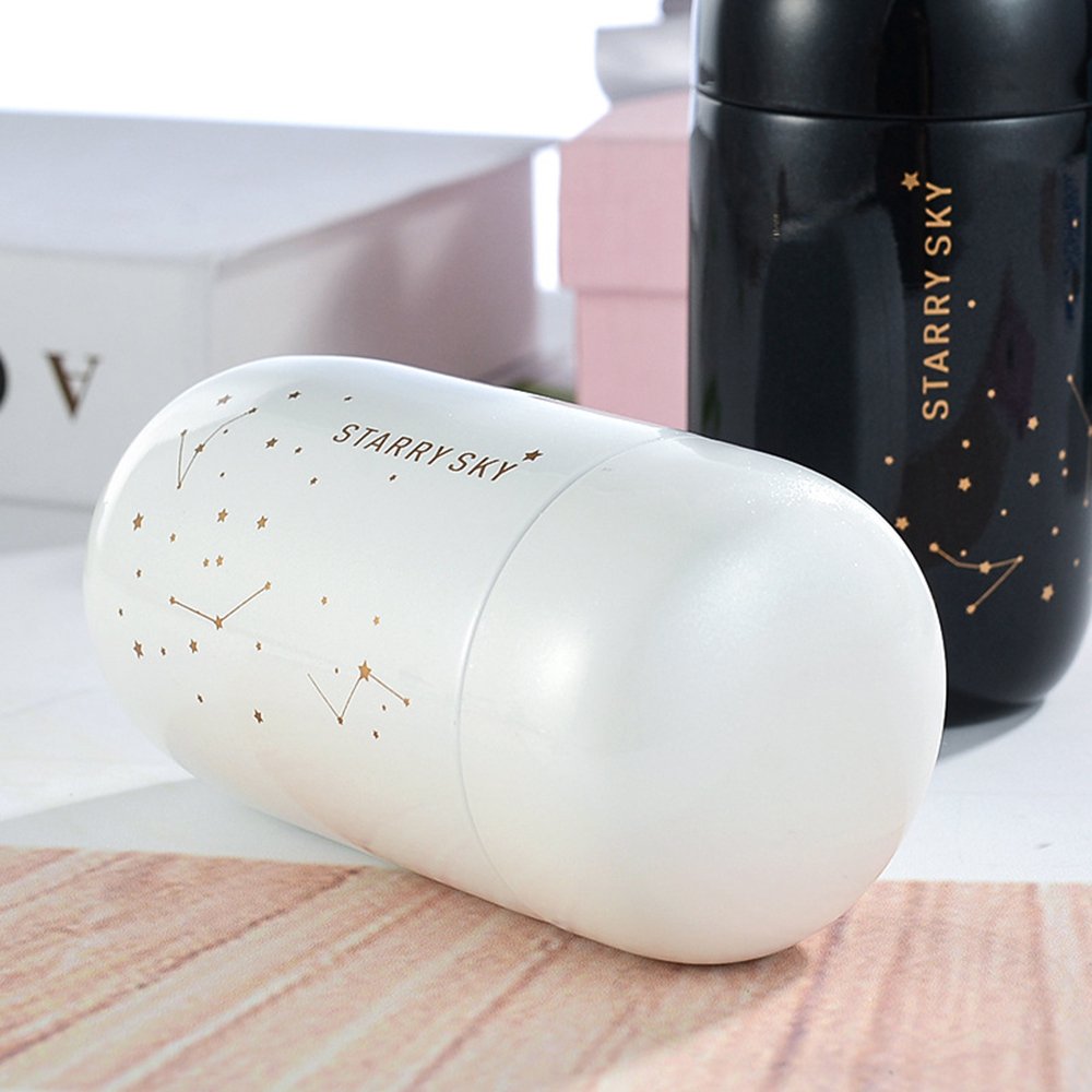 Wholesale Stainless Steel 304 Vacuum Flask 200ml Mini Mug Water Bottle Egg Shape Star Sky Thermos Cup Tumbler