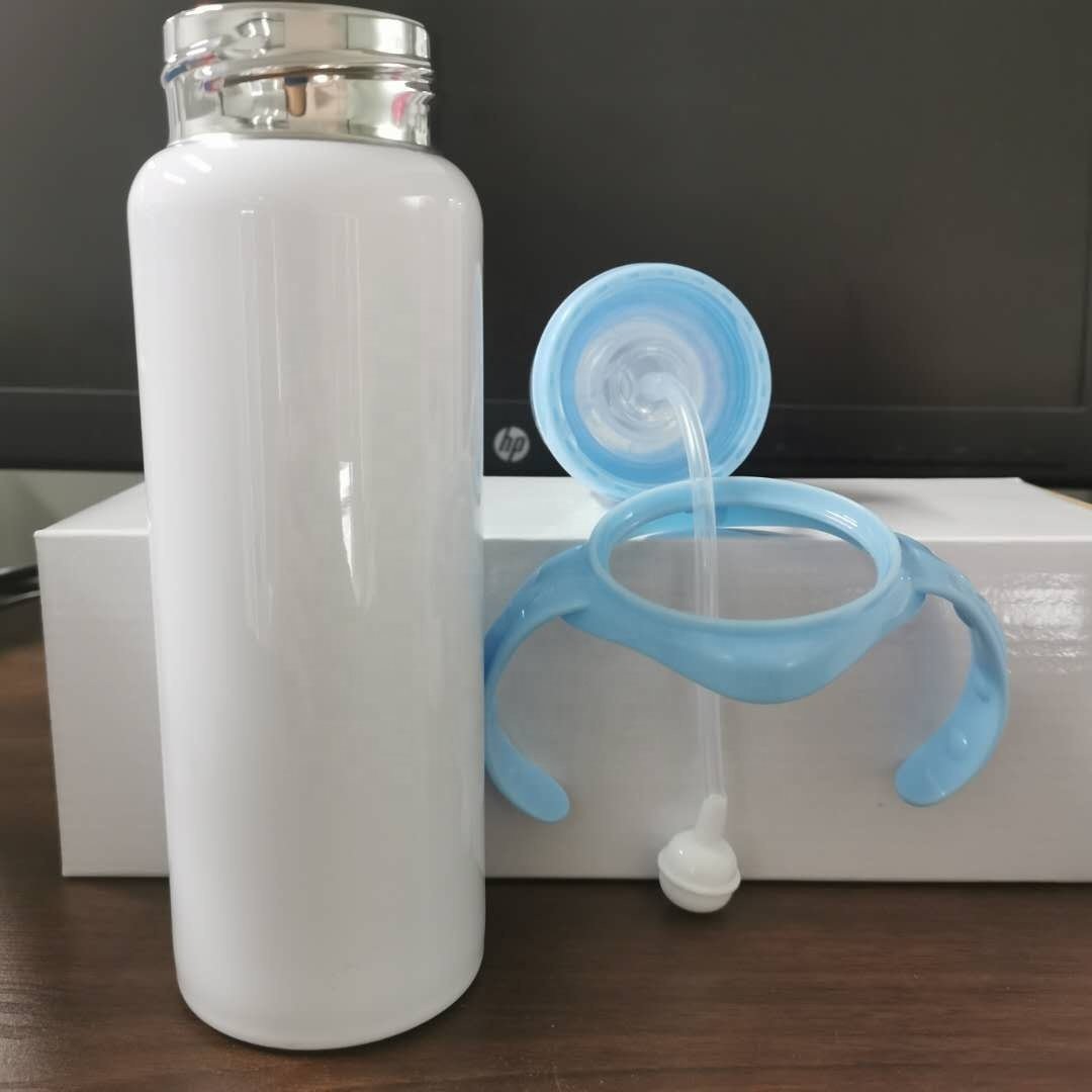US warehouse sublimation blanks tumblers 8oz sippy cup sublimation bottle baby drinking cup