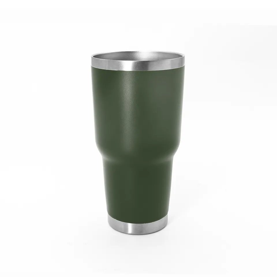 RTS Hot-selling large capacity powder coating double wall vacuum straw cup thermos cup ice cup outdoor cold beer bottle