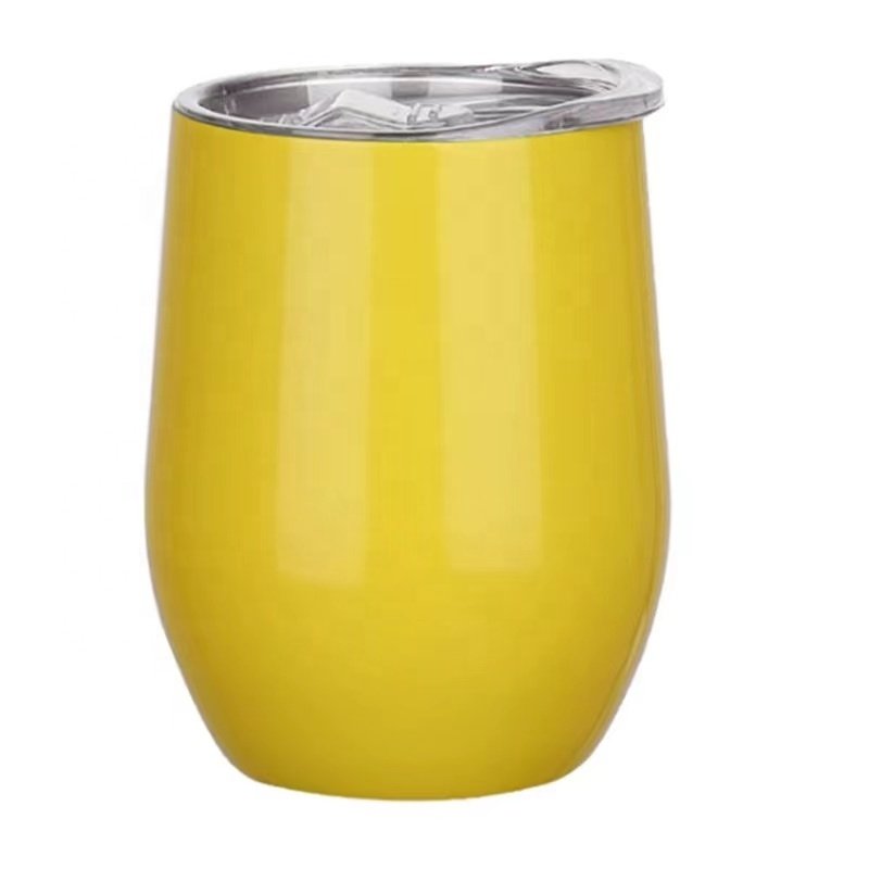 FACTORY PRICE custom logo bulk double wall stainless steel sublimation blank vacuum egg mug tumbler cup with leak proof lid