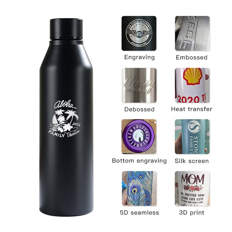 Custom Logo 304 18/8 Promotion Business Giveaway Gifts Gym Thermo Stainless Steel Vacuum Insulated Water Bottles
