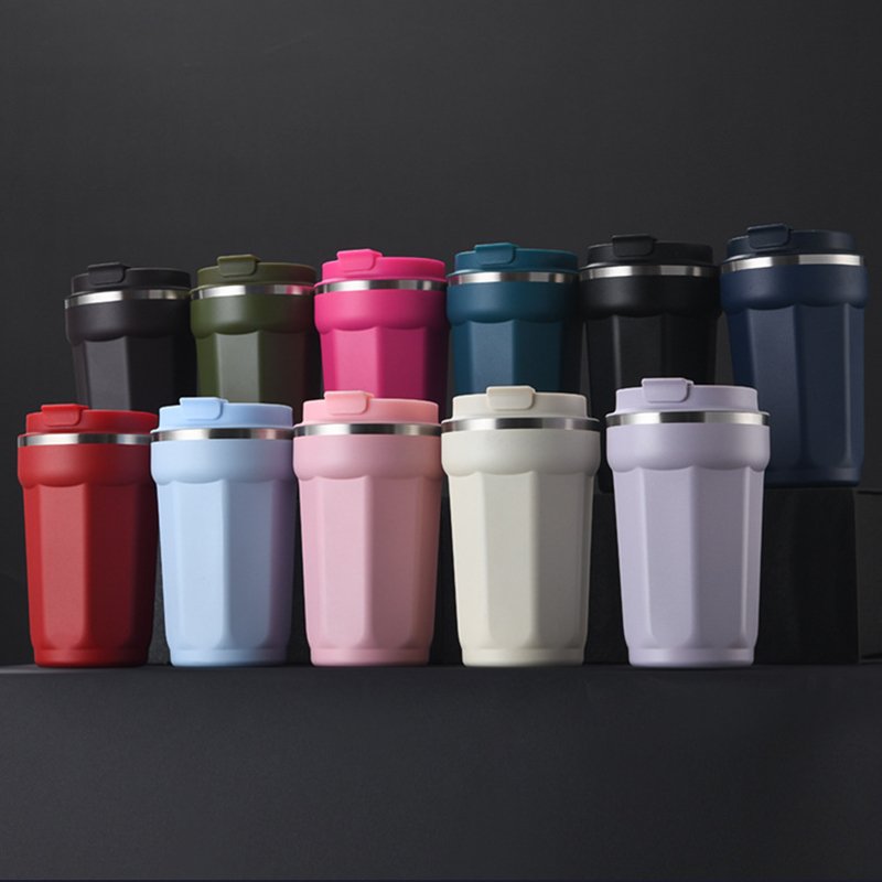 Custom Logo 380ml 510ml Double Wall Stainless Steel Thermos Vacuum Insulated Tumbler Travel Car Cup Coffee Mugs