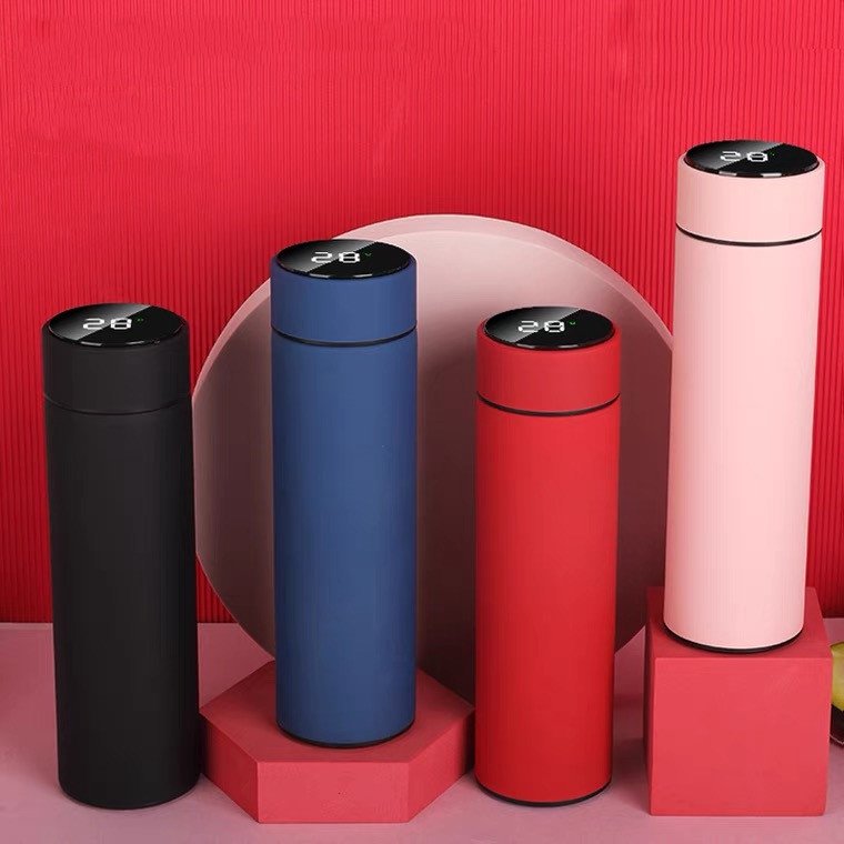 LED temperature display vacuum flask smart cup water bottle stainless steel cup touch screen